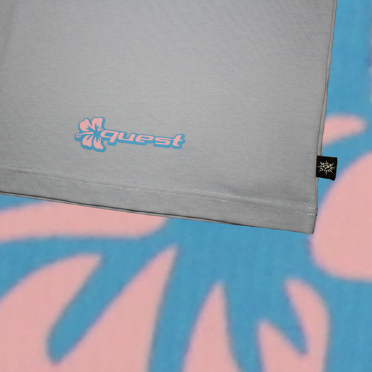 ハイビスカスTシャツ(モーブ)