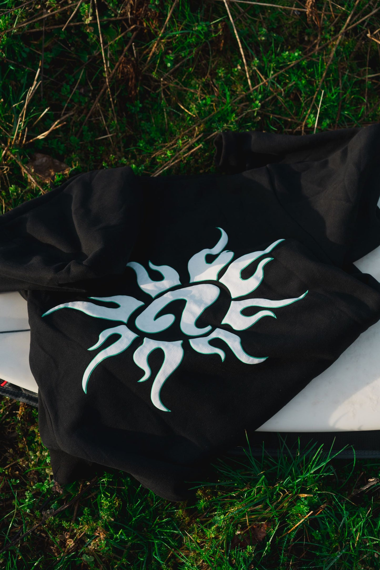 black "questsuns" hoodie
