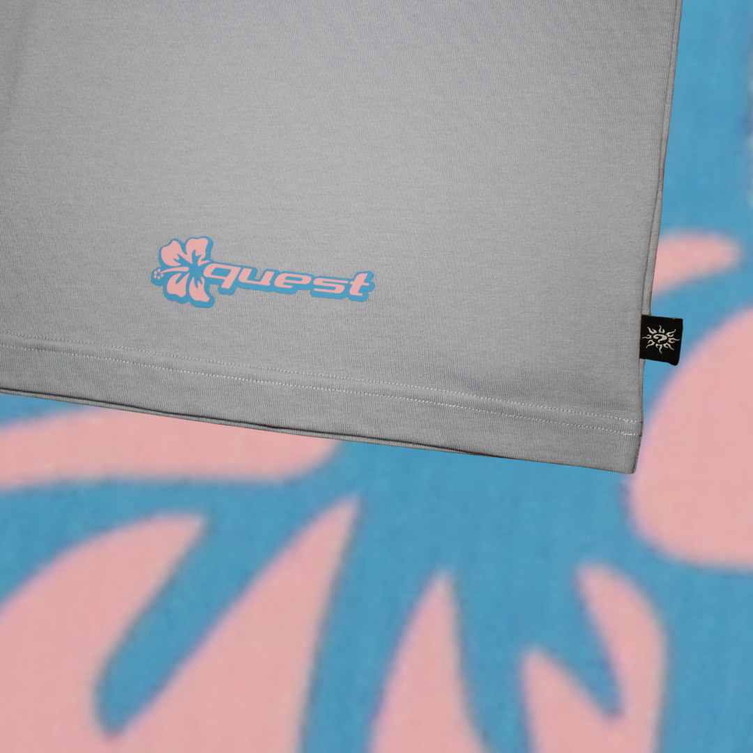 ハイビスカスTシャツ（モーブ）