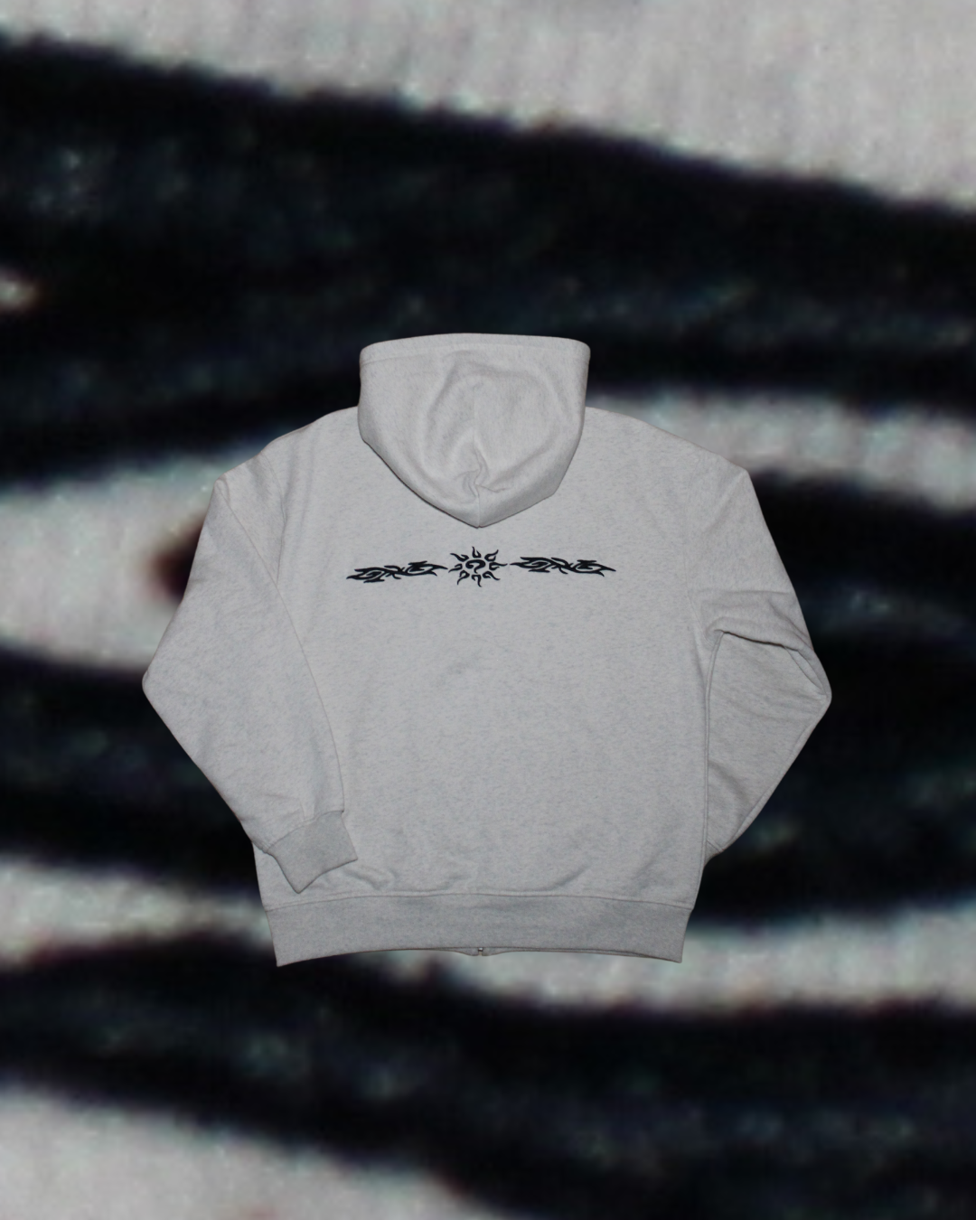 mirror mirror zip hood (grey)