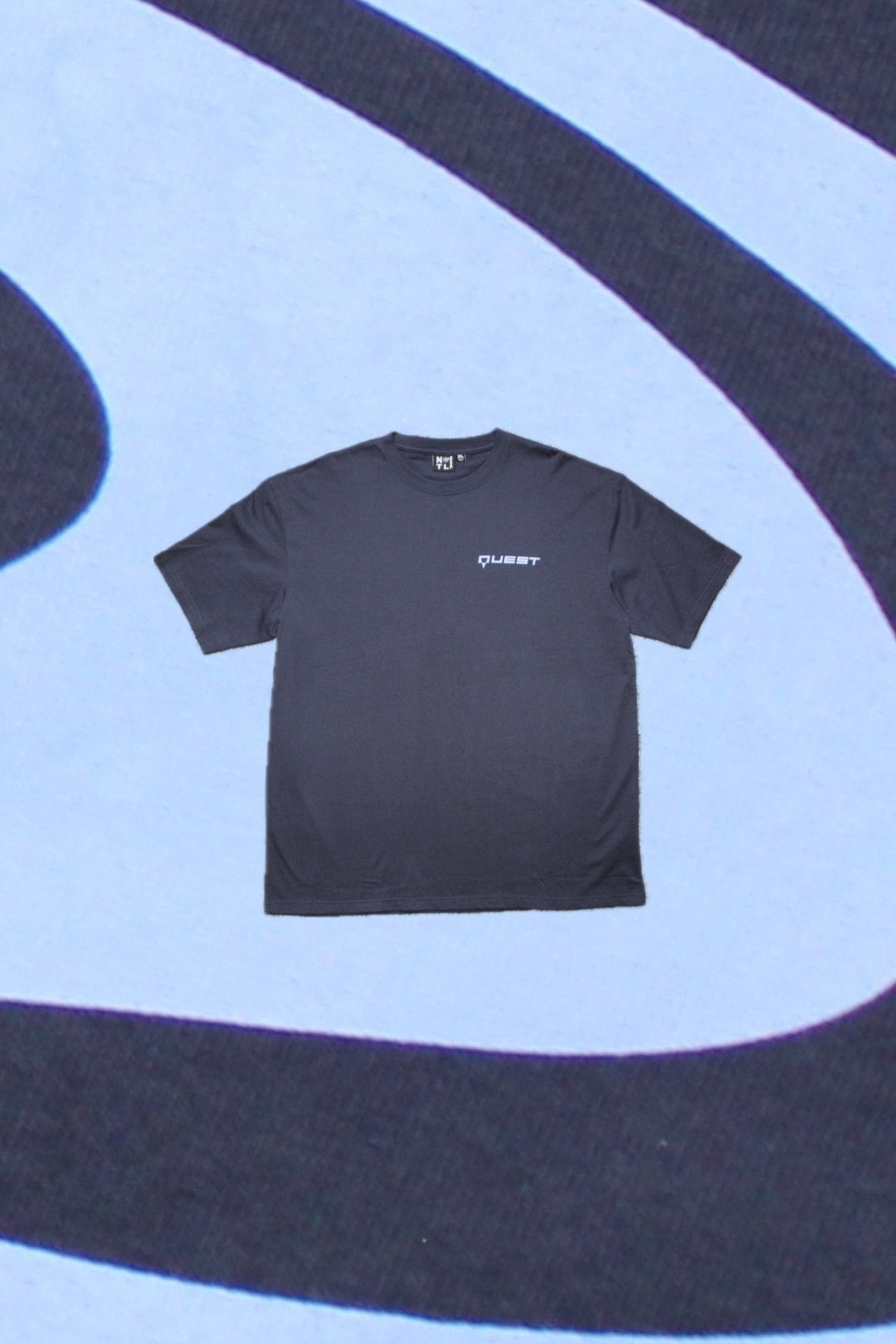 oval logo tee (lite purp)