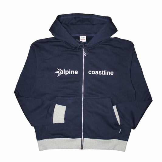 A2C zip hood (navy)