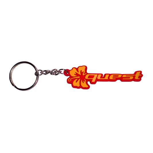 silicone keychain (red)