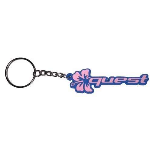 silicone keychain (blue)