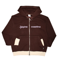 A2C zip hood (brown)