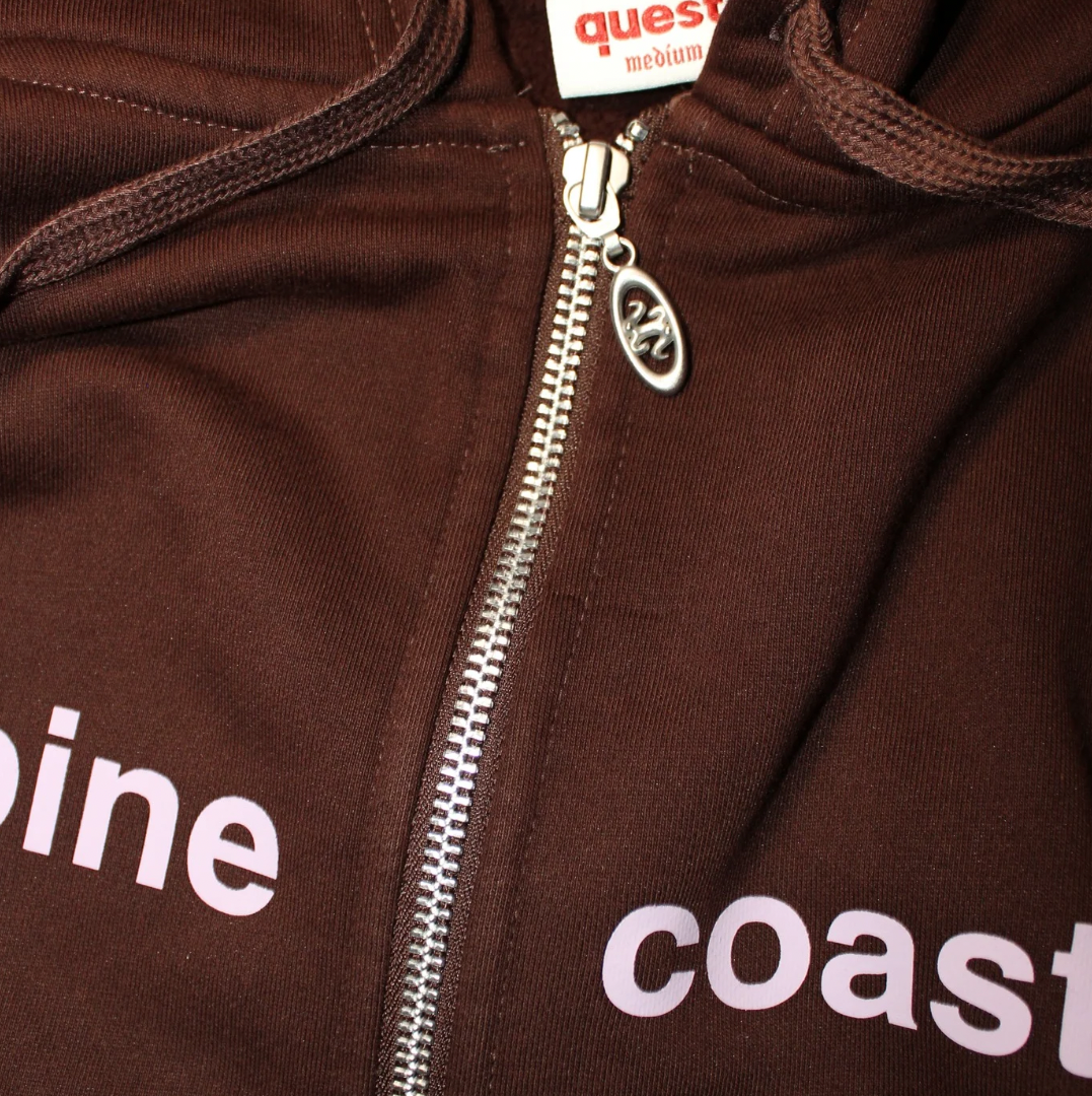 A2C zip hood (brown)