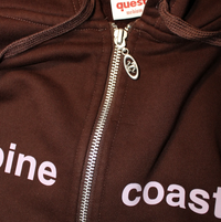 A2C zip hood (brown)